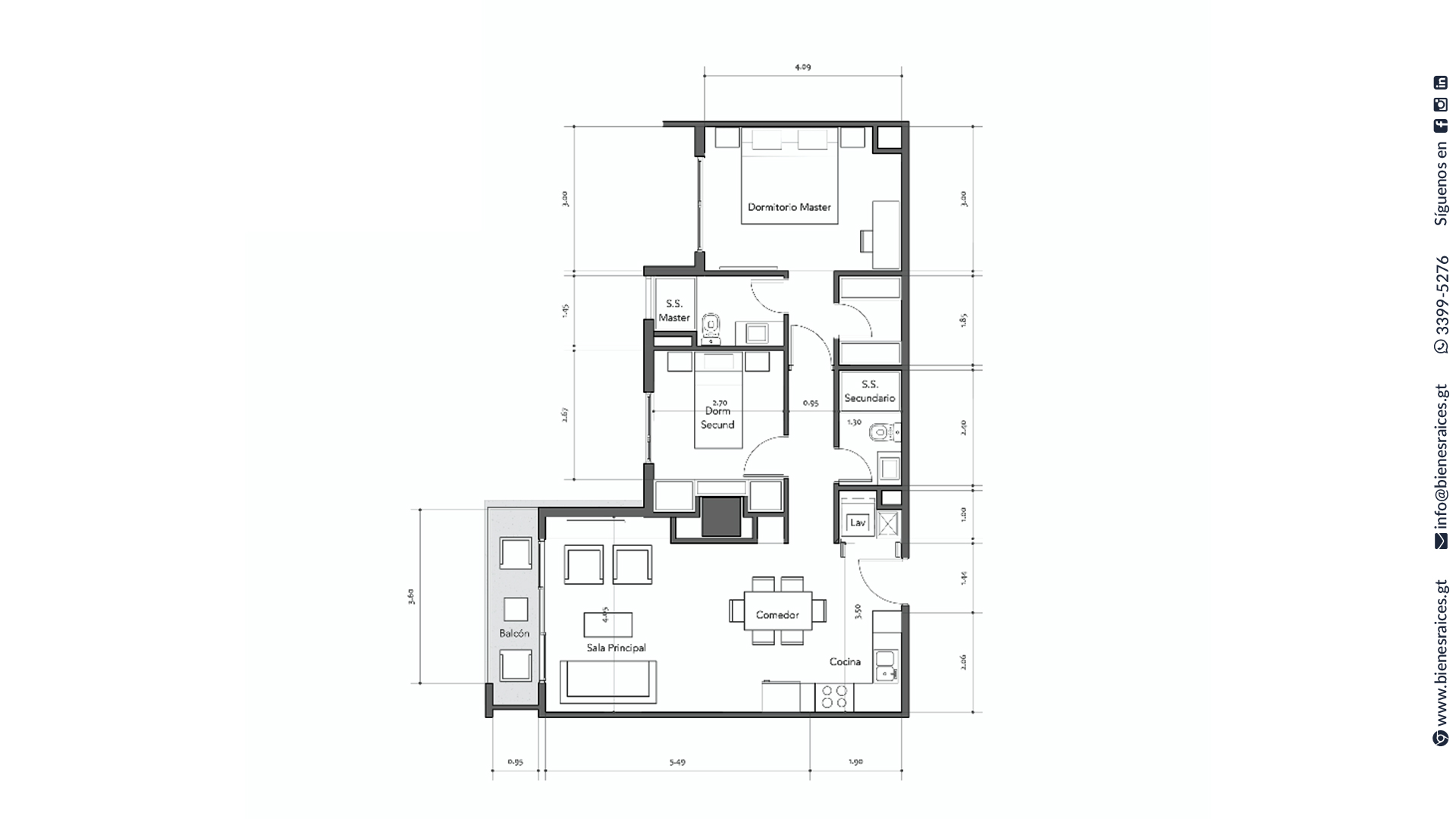 Apartamento en renta - Vasanta zona 10 - Image 2