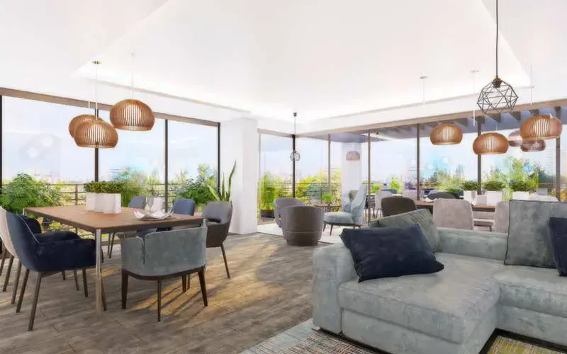 Salón social de los Apartamentos Astorga, Zona 13 Guatemala