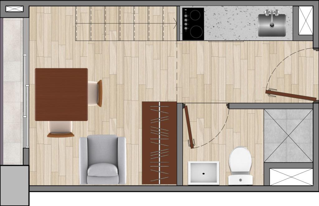 Nidra Lofts A26 - Planta baja