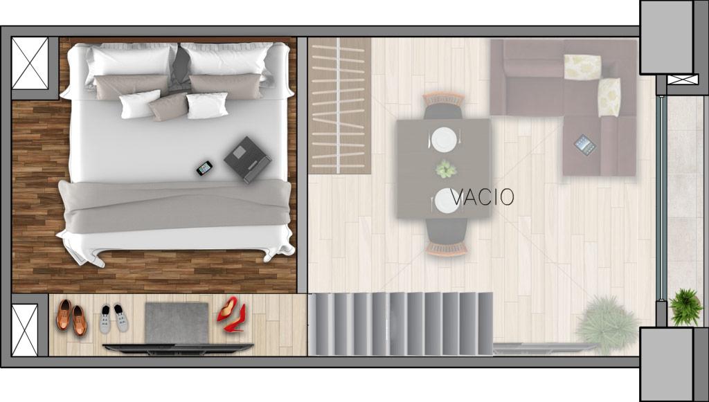Nidra Lofts A30 - Planta alta
