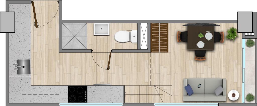 Nidra Lofts A33 B - Planta baja